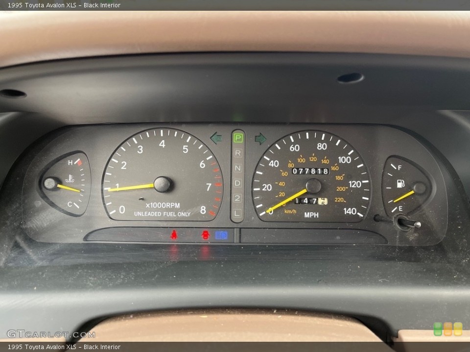 Black Interior Gauges for the 1995 Toyota Avalon XLS #143622355