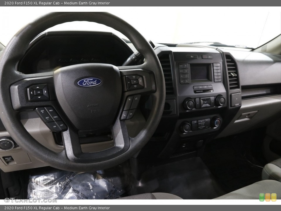 Medium Earth Gray Interior Dashboard for the 2020 Ford F150 XL Regular Cab #143622616