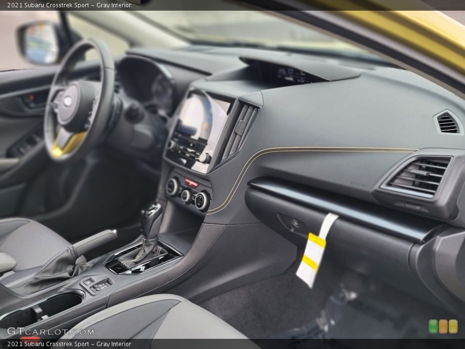 Gray Interior Dashboard for the 2021 Subaru Crosstrek Sport #143623870
