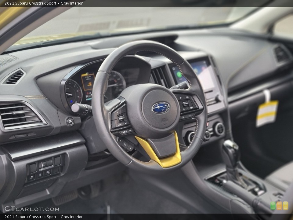 Gray Interior Steering Wheel for the 2021 Subaru Crosstrek Sport #143624101
