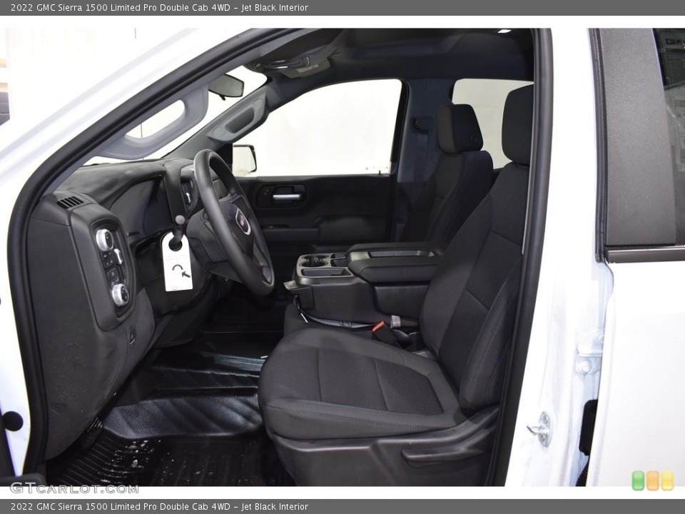 Jet Black Interior Photo for the 2022 GMC Sierra 1500 Limited Pro Double Cab 4WD #143626441