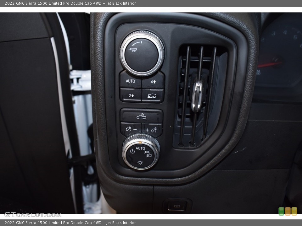 Jet Black Interior Controls for the 2022 GMC Sierra 1500 Limited Pro Double Cab 4WD #143626499