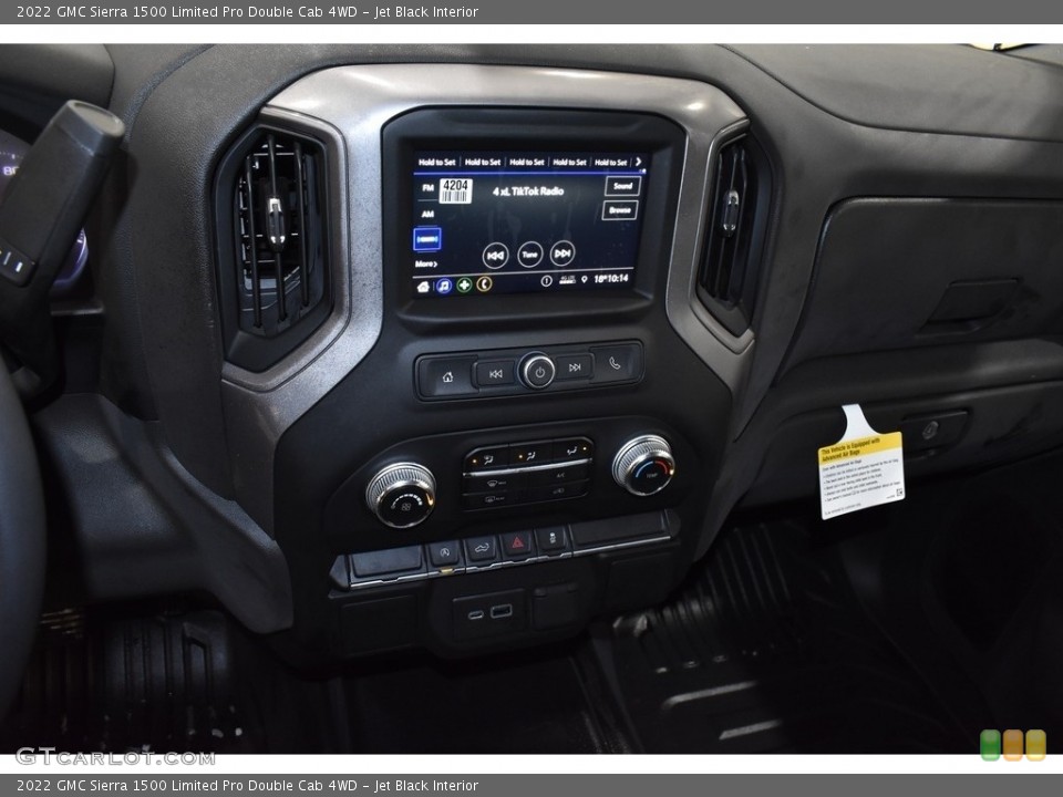 Jet Black Interior Controls for the 2022 GMC Sierra 1500 Limited Pro Double Cab 4WD #143626541