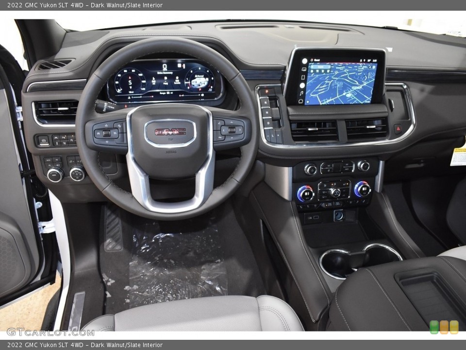 Dark Walnut/Slate Interior Photo for the 2022 GMC Yukon SLT 4WD #143627420