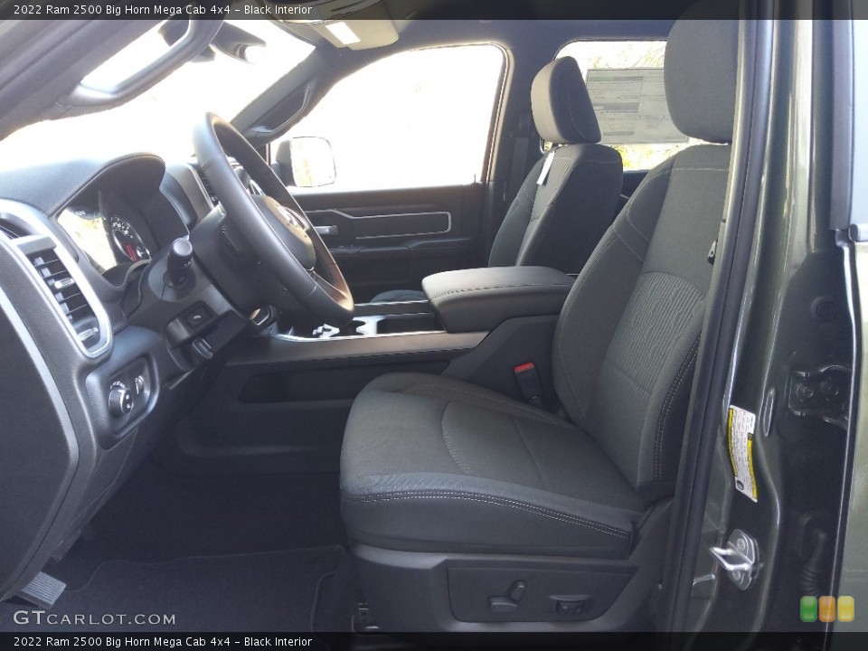 Black Interior Front Seat for the 2022 Ram 2500 Big Horn Mega Cab 4x4 #143630099