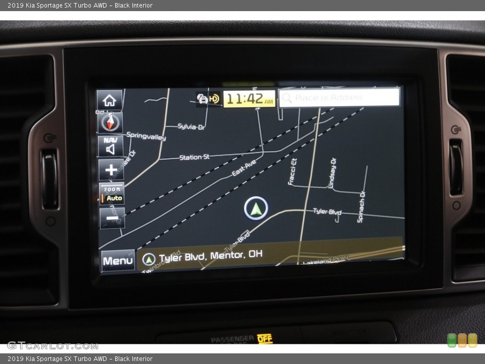 Black Interior Navigation for the 2019 Kia Sportage SX Turbo AWD #143630144