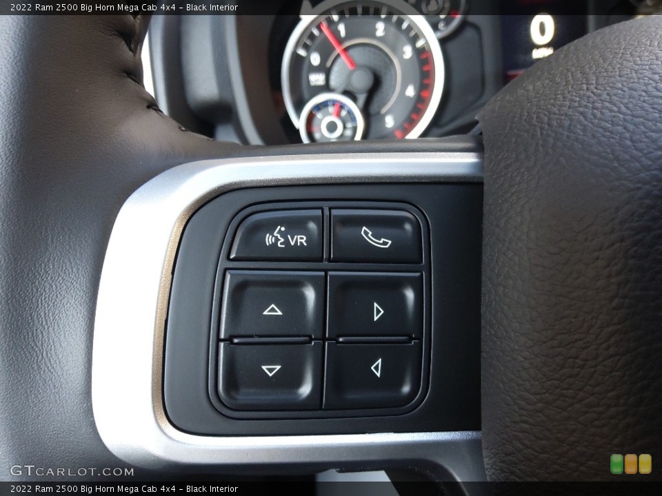 Black Interior Steering Wheel for the 2022 Ram 2500 Big Horn Mega Cab 4x4 #143630300