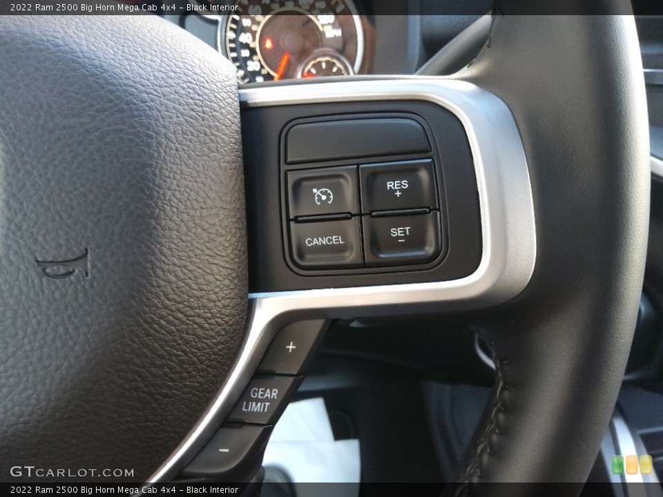 Black Interior Steering Wheel for the 2022 Ram 2500 Big Horn Mega Cab 4x4 #143630321
