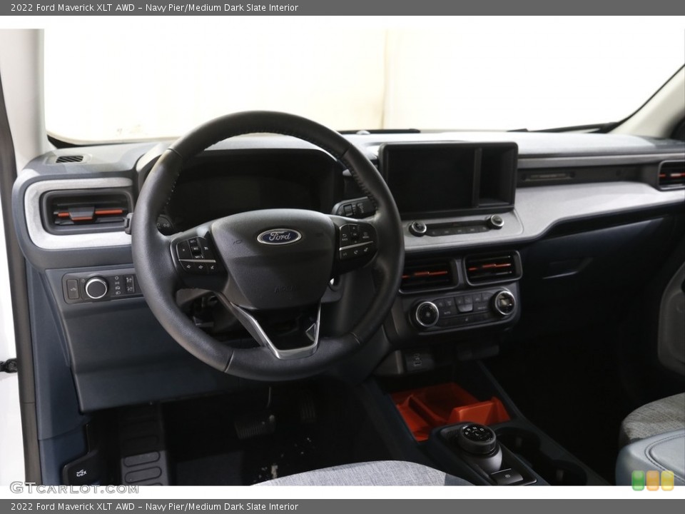 Navy Pier/Medium Dark Slate Interior Dashboard for the 2022 Ford Maverick XLT AWD #143630480