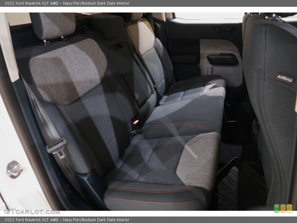 Navy Pier/Medium Dark Slate Interior Rear Seat for the 2022 Ford Maverick XLT AWD #143630645