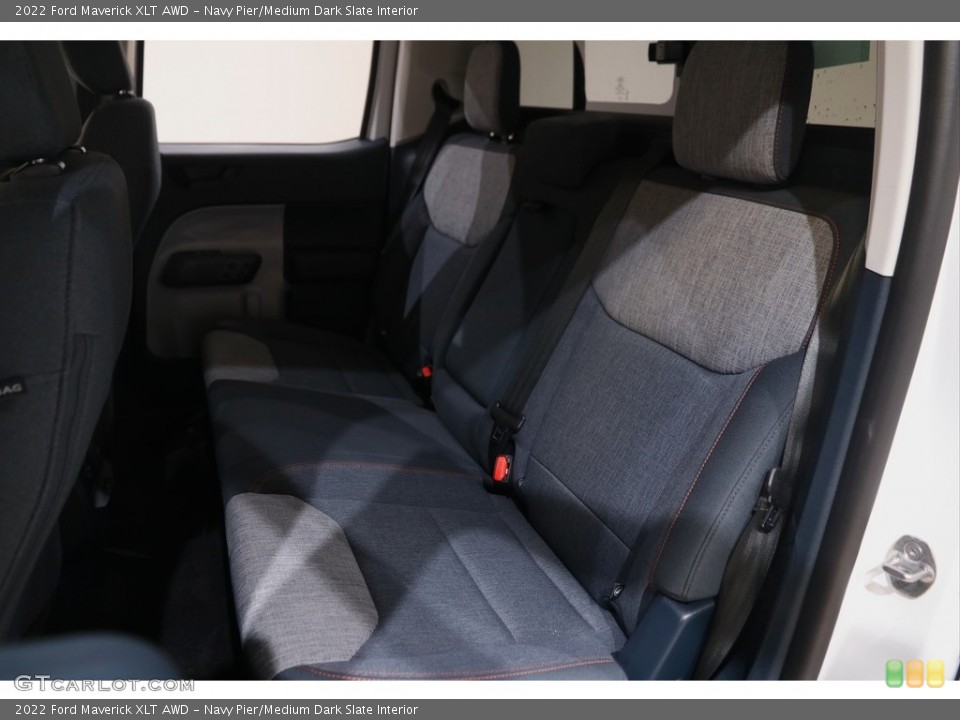 Navy Pier/Medium Dark Slate Interior Rear Seat for the 2022 Ford Maverick XLT AWD #143630666