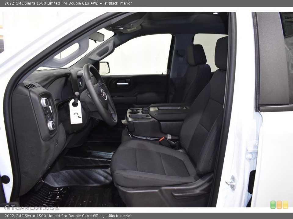 Jet Black Interior Photo for the 2022 GMC Sierra 1500 Limited Pro Double Cab 4WD #143631656