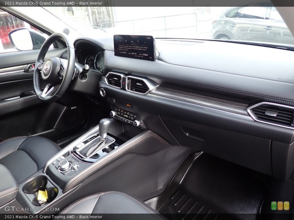 Black Interior Dashboard for the 2021 Mazda CX-5 Grand Touring AWD #143631884