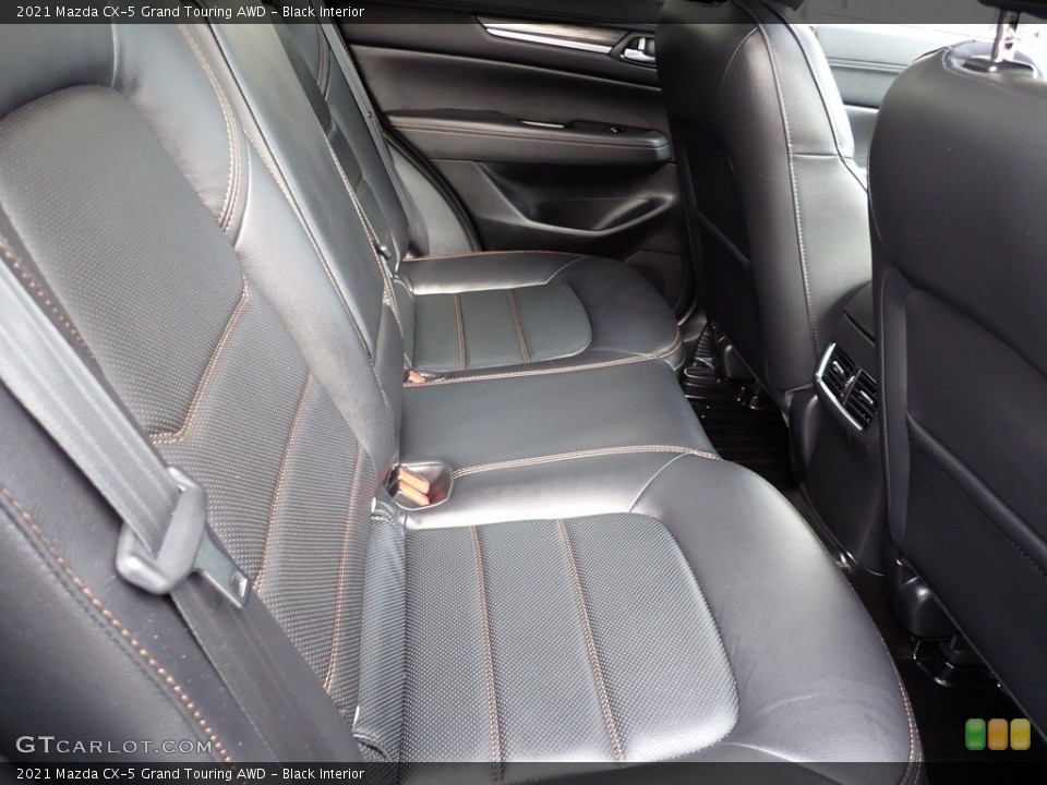 Black Interior Rear Seat for the 2021 Mazda CX-5 Grand Touring AWD #143631929
