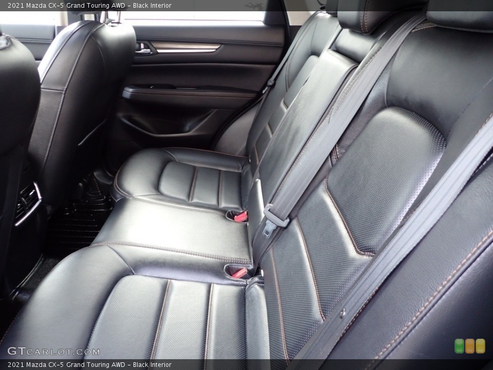 Black Interior Rear Seat for the 2021 Mazda CX-5 Grand Touring AWD #143631947