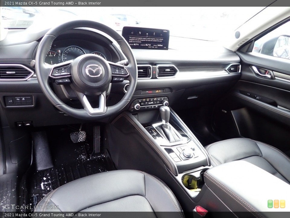 Black Interior Photo for the 2021 Mazda CX-5 Grand Touring AWD #143631956