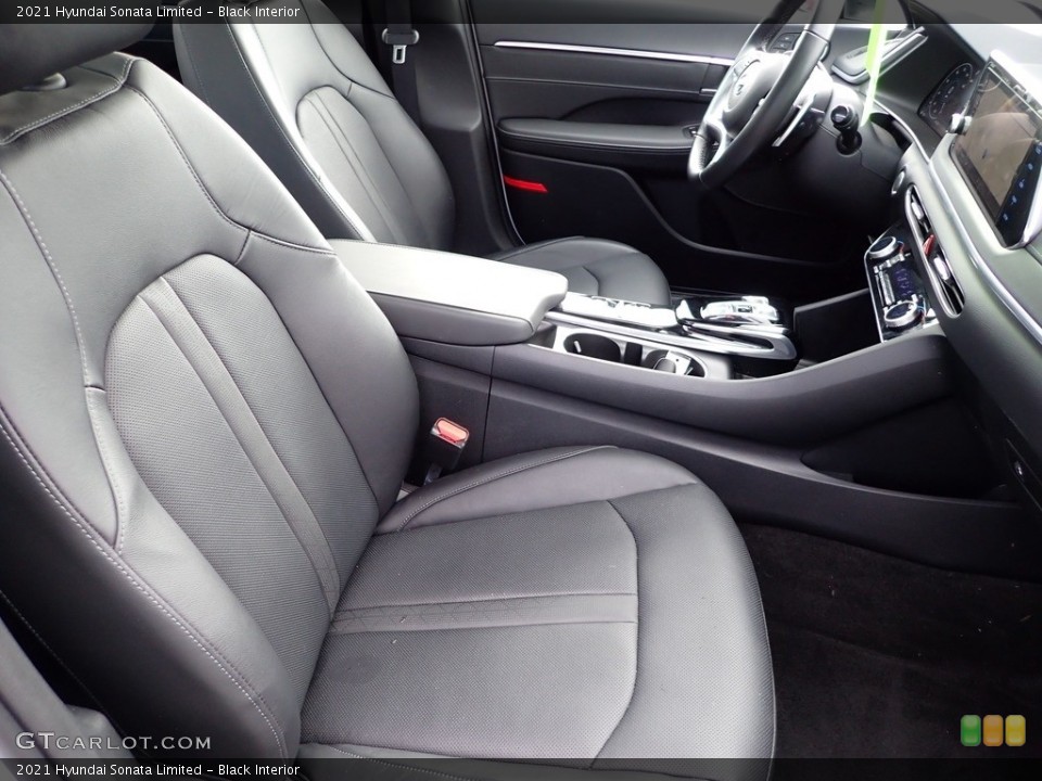 Black Interior Front Seat for the 2021 Hyundai Sonata Limited #143632838