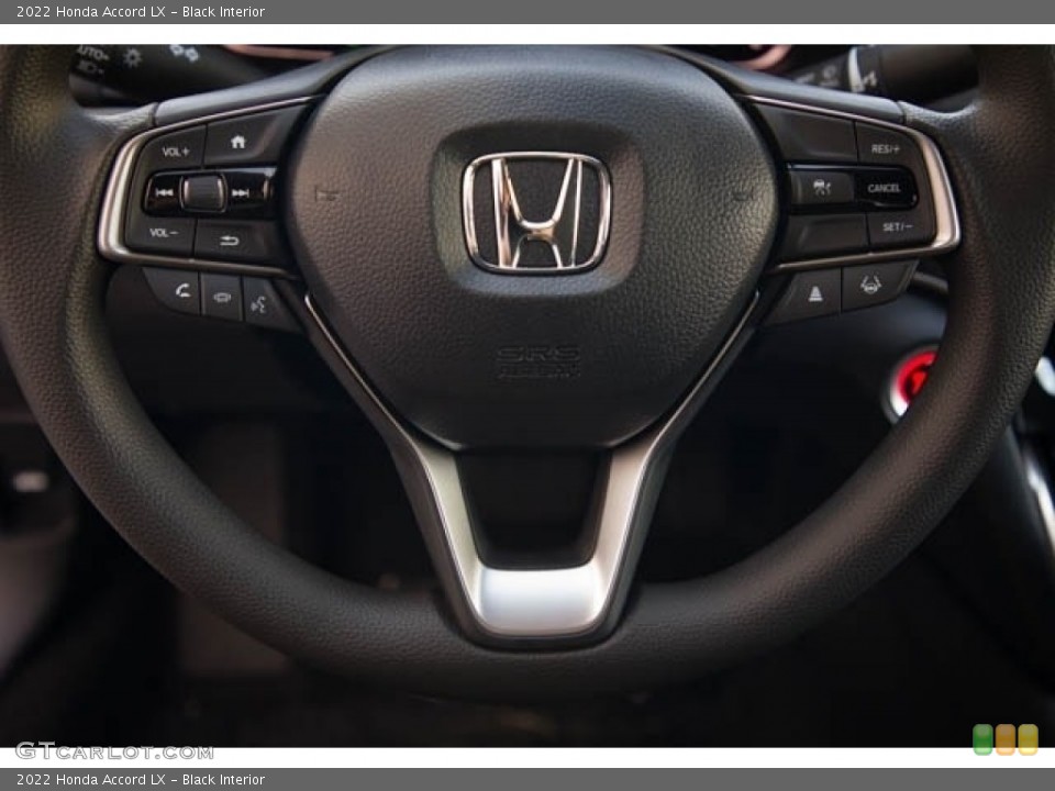 Black Interior Steering Wheel for the 2022 Honda Accord LX #143633504