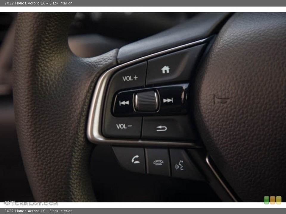 Black Interior Steering Wheel for the 2022 Honda Accord LX #143633528