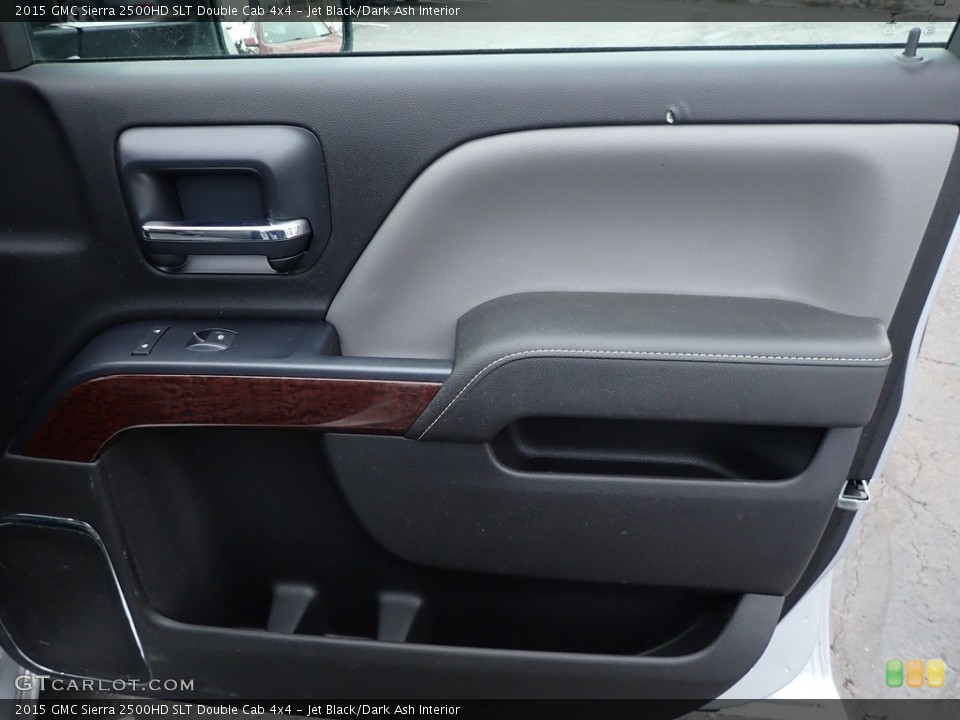 Jet Black/Dark Ash Interior Door Panel for the 2015 GMC Sierra 2500HD SLT Double Cab 4x4 #143636327