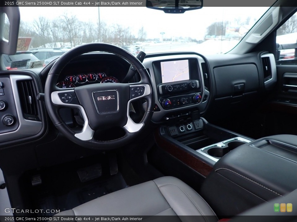 Jet Black/Dark Ash Interior Photo for the 2015 GMC Sierra 2500HD SLT Double Cab 4x4 #143636618