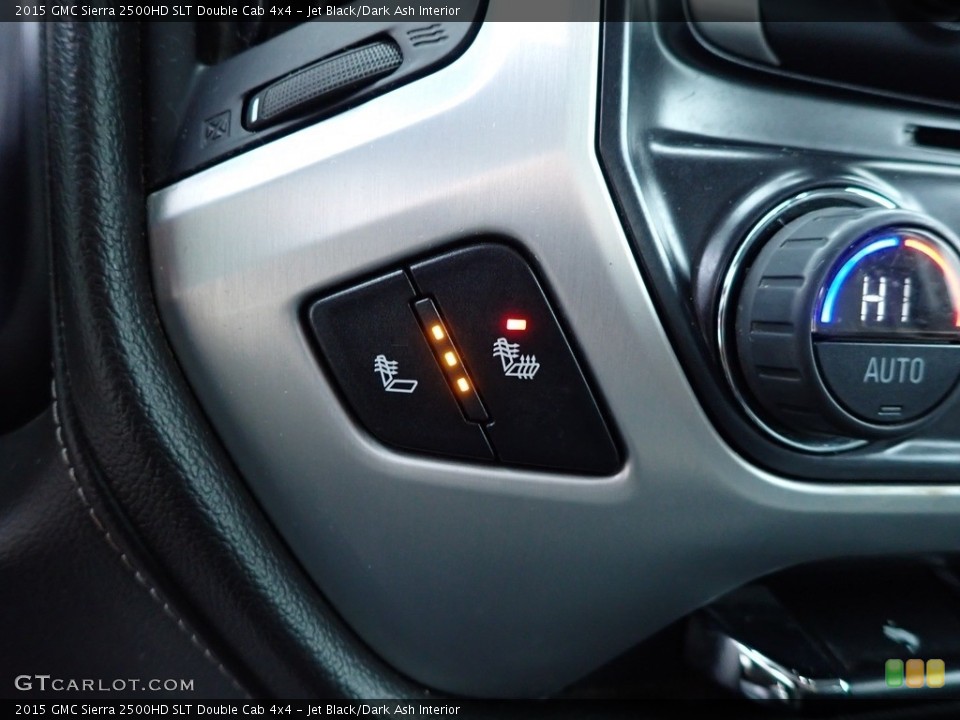 Jet Black/Dark Ash Interior Controls for the 2015 GMC Sierra 2500HD SLT Double Cab 4x4 #143636822