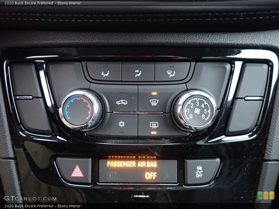Ebony Interior Controls for the 2020 Buick Encore Preferred #143637518