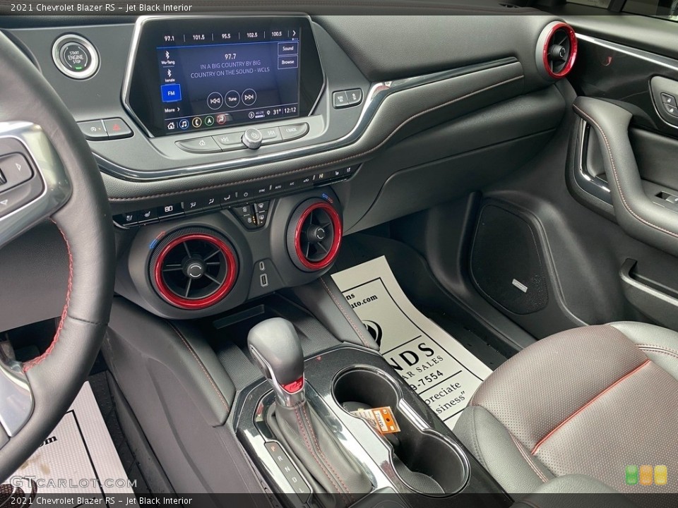 Jet Black Interior Dashboard for the 2021 Chevrolet Blazer RS #143638481