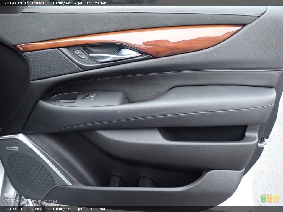Jet Black Interior Door Panel for the 2019 Cadillac Escalade ESV Luxury 4WD #143638931