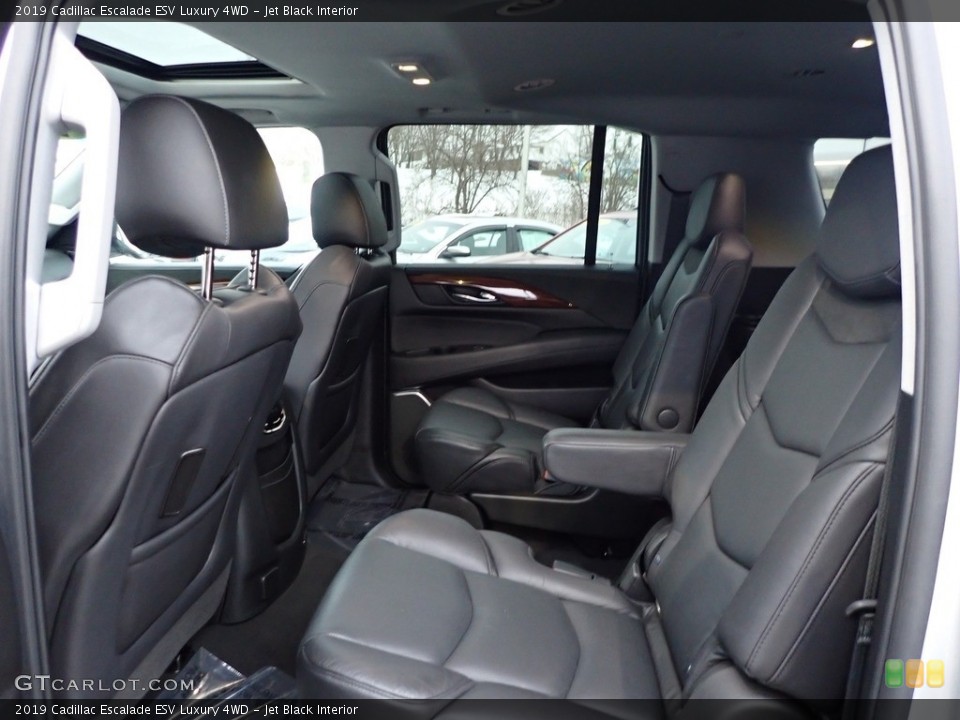 Jet Black Interior Rear Seat for the 2019 Cadillac Escalade ESV Luxury 4WD #143639117