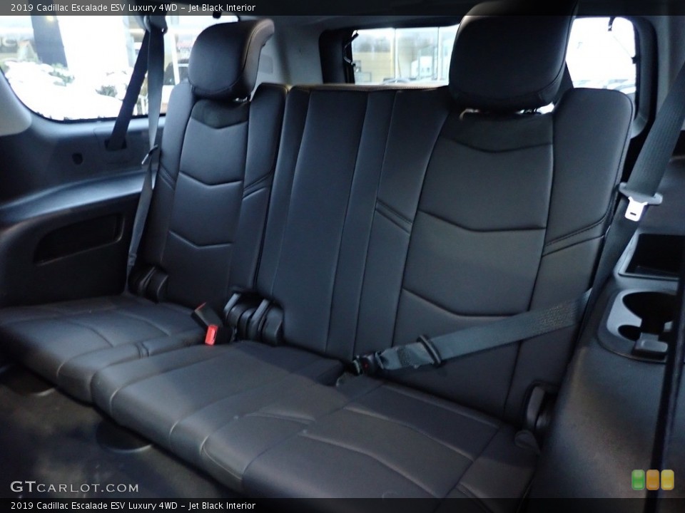 Jet Black Interior Rear Seat for the 2019 Cadillac Escalade ESV Luxury 4WD #143639135