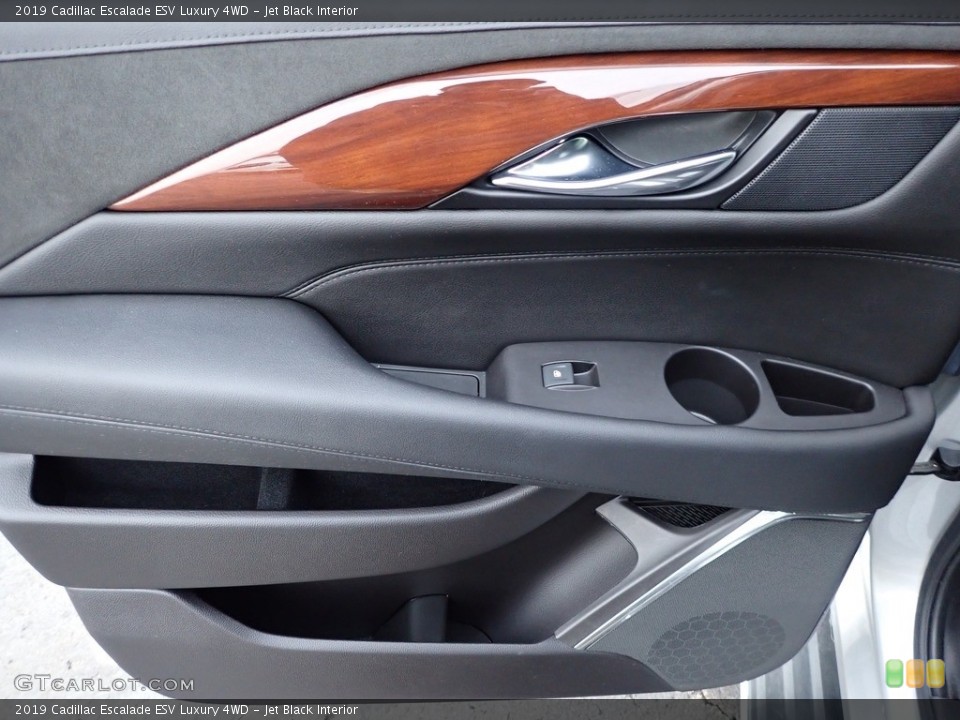 Jet Black Interior Door Panel for the 2019 Cadillac Escalade ESV Luxury 4WD #143639177