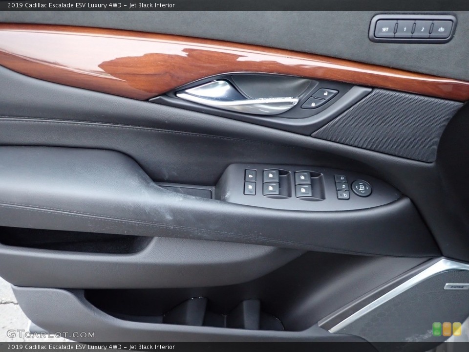 Jet Black Interior Door Panel for the 2019 Cadillac Escalade ESV Luxury 4WD #143639192