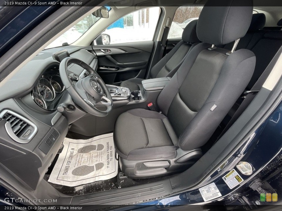 Black Interior Photo for the 2019 Mazda CX-9 Sport AWD #143639756