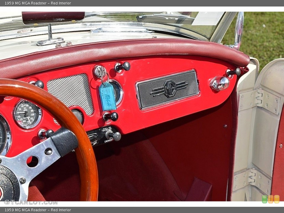 Red Interior Dashboard for the 1959 MG MGA Roadster #143641867