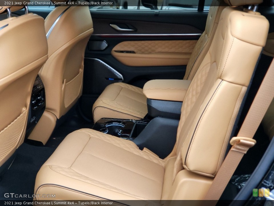 Tupelo/Black Interior Rear Seat for the 2021 Jeep Grand Cherokee L Summit 4x4 #143642128