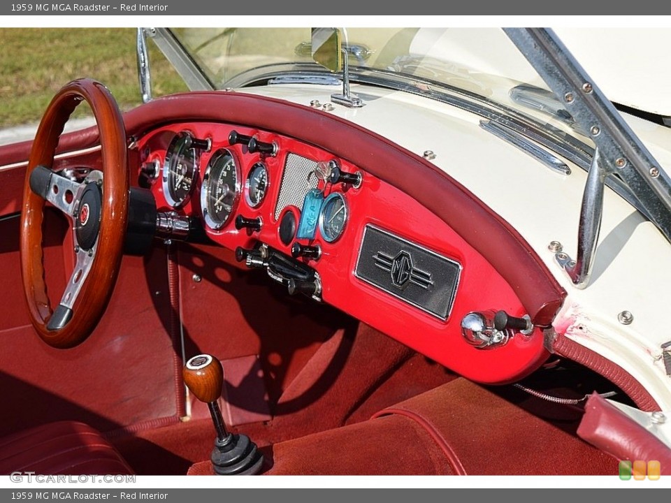 Red Interior Controls for the 1959 MG MGA Roadster #143642188
