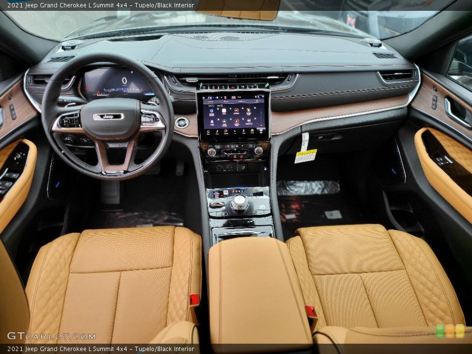 Tupelo/Black Interior Photo for the 2021 Jeep Grand Cherokee L Summit 4x4 #143642212