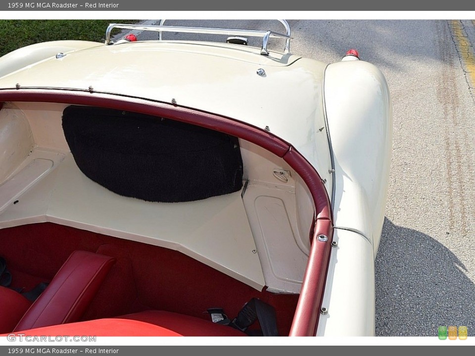 Red Interior Rear Seat for the 1959 MG MGA Roadster #143642245