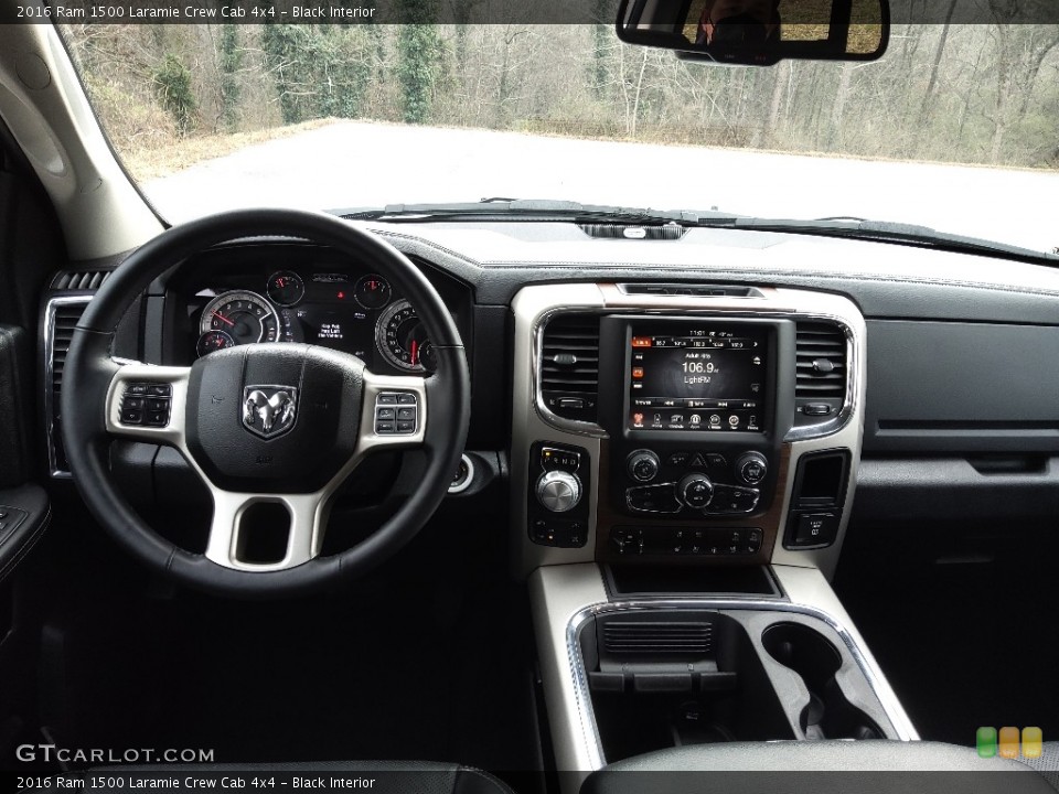 Black Interior Dashboard for the 2016 Ram 1500 Laramie Crew Cab 4x4 #143642371
