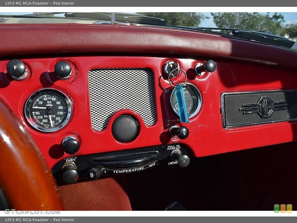 Red Interior Controls for the 1959 MG MGA Roadster #143642377
