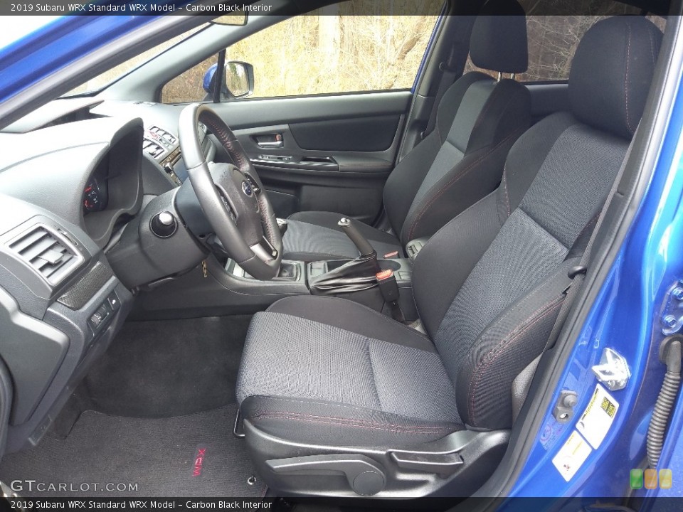 Carbon Black Interior Front Seat for the 2019 Subaru WRX  #143643145