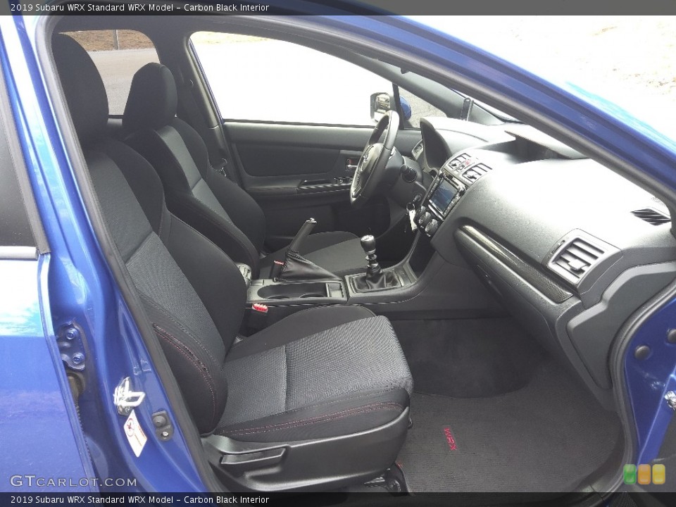 Carbon Black Interior Front Seat for the 2019 Subaru WRX  #143643292