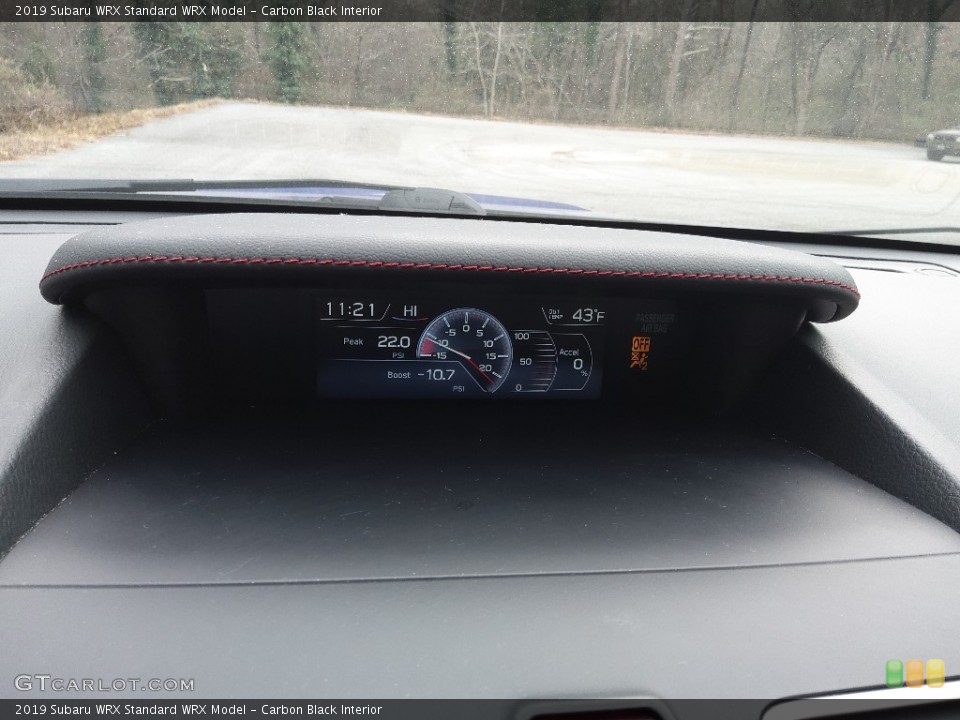 Carbon Black Interior Gauges for the 2019 Subaru WRX  #143643457