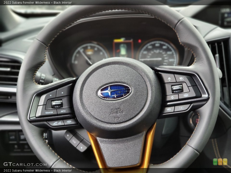 Black Interior Steering Wheel for the 2022 Subaru Forester Wilderness #143644342