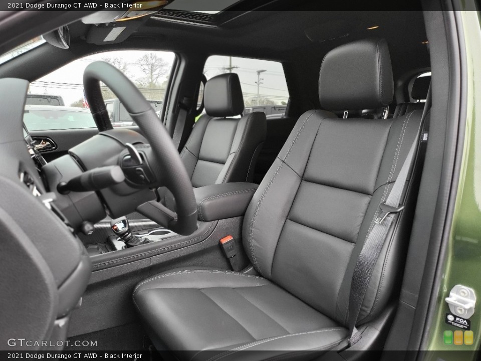 Black Interior Front Seat for the 2021 Dodge Durango GT AWD #143644429