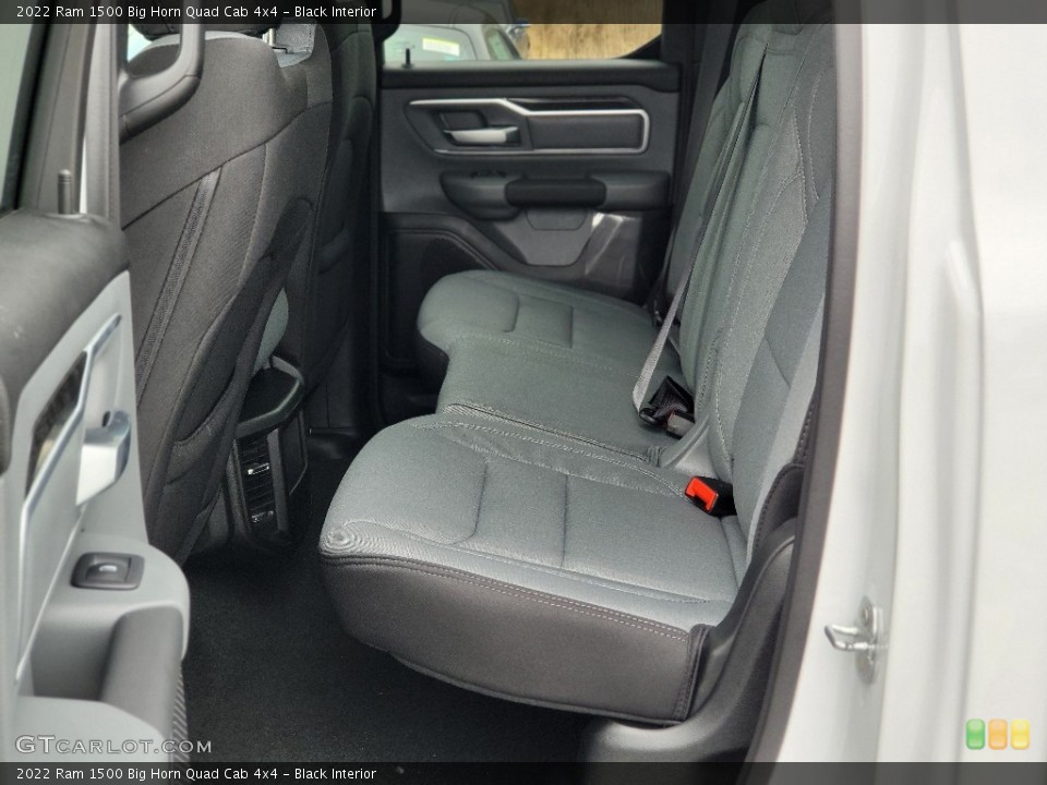 Black Interior Rear Seat for the 2022 Ram 1500 Big Horn Quad Cab 4x4 #143644954