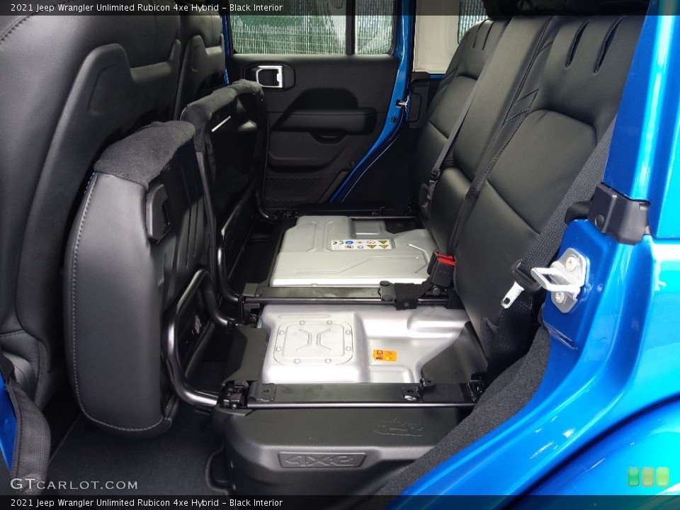 Black Interior Rear Seat for the 2021 Jeep Wrangler Unlimited Rubicon 4xe Hybrid #143645206