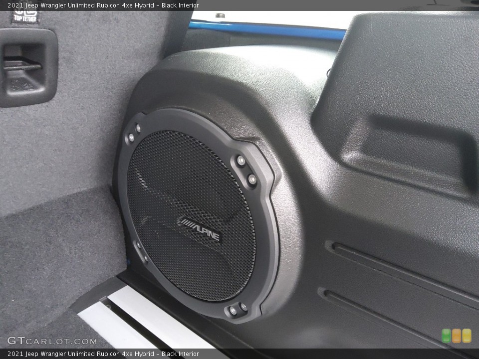 Black Interior Audio System for the 2021 Jeep Wrangler Unlimited Rubicon 4xe Hybrid #143645245