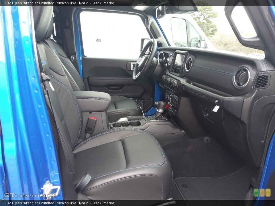 Black Interior Front Seat for the 2021 Jeep Wrangler Unlimited Rubicon 4xe Hybrid #143645284